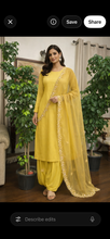 Load image into Gallery viewer, Dupatta yellow organza
