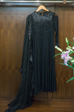 Load image into Gallery viewer, Black umbrella cut anarkali
