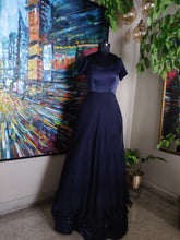 Load image into Gallery viewer, Navy blue sequence work anarkali
