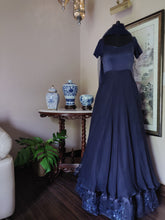 Load image into Gallery viewer, Navy blue sequence work anarkali
