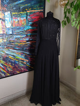 Load image into Gallery viewer, Black anarkali gown
