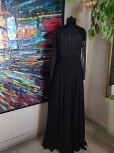 Black anarkali gown