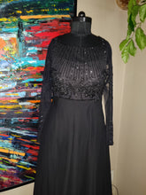 Load image into Gallery viewer, Black anarkali gown
