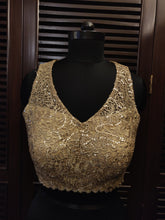 Load image into Gallery viewer, lace and sequin  work blouse
