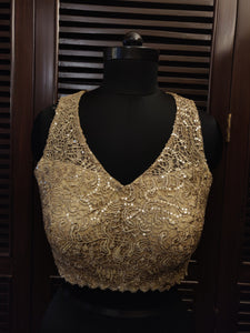 lace and sequin  work blouse