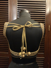 Load image into Gallery viewer, Black zardozi blouse
