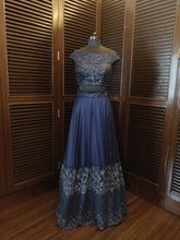 Load image into Gallery viewer, Navy blue lehenga
