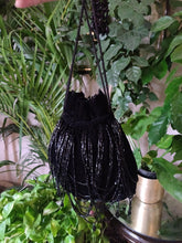 Load image into Gallery viewer, Black fringe botli with cutdana
