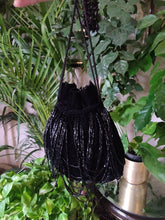 Load image into Gallery viewer, Potli fringe black

