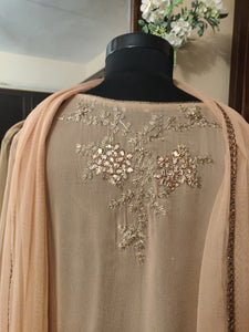 Champagne   peach  gotapati suit