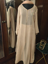 Load image into Gallery viewer, Champagne   peach  gotapati suit
