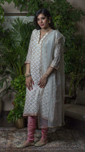Load image into Gallery viewer, Cream chapa tikki embroidery suit

