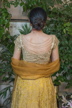 Load image into Gallery viewer, Mustard jal  embroidery lehenga ( price on request)
