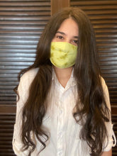 Load image into Gallery viewer, Lime Green Tie Dye Mask
